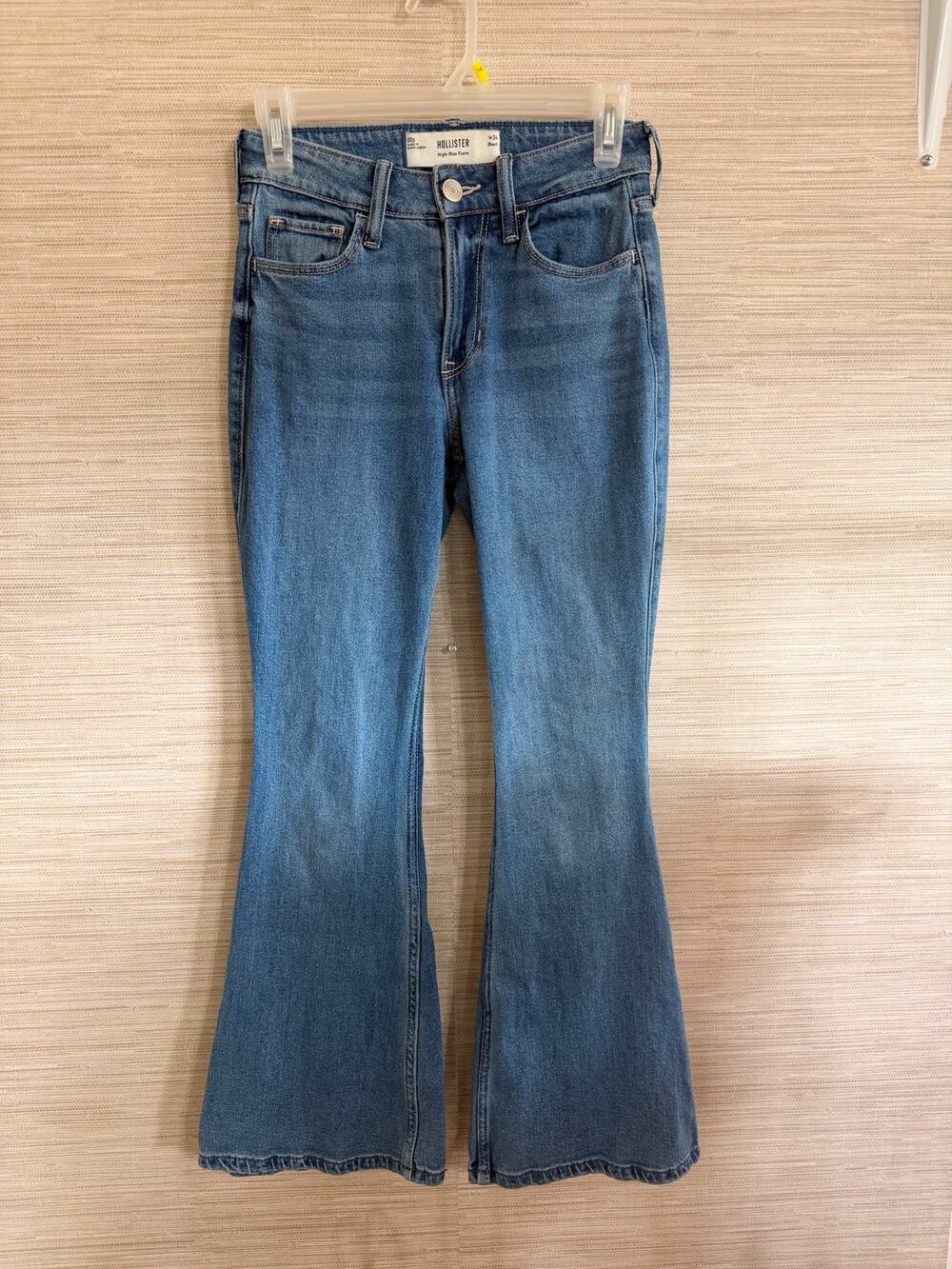Hollister High-Rise Flare Jeans Size 00S 24 short women's